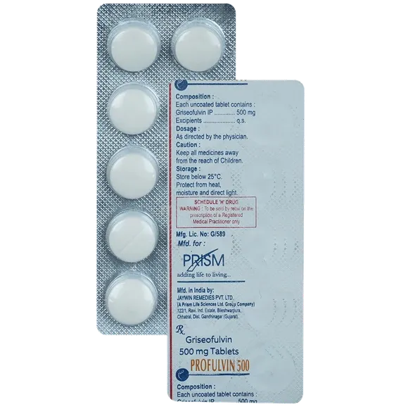 profulvin 500mg tablet 10's
